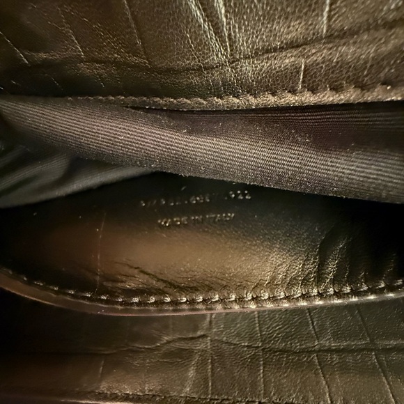 NWT! Authentic SAINT LAURENT Crocodile West Hollywood-Calfskin leather - Picture 9 of 12